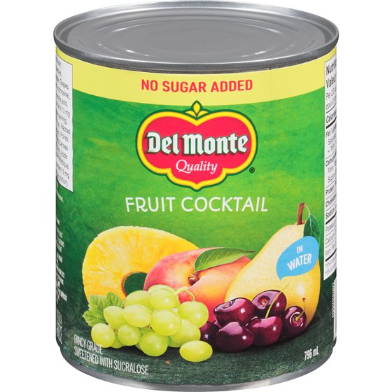 Del Monte No Sugar Added Fruit Cocktail 796 ml, $0.75/100ml