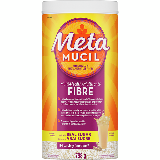 Metamucil Supplément de fibres quotidien 3 en 1, original, sans saveur 798 g, 4,14 $/100g