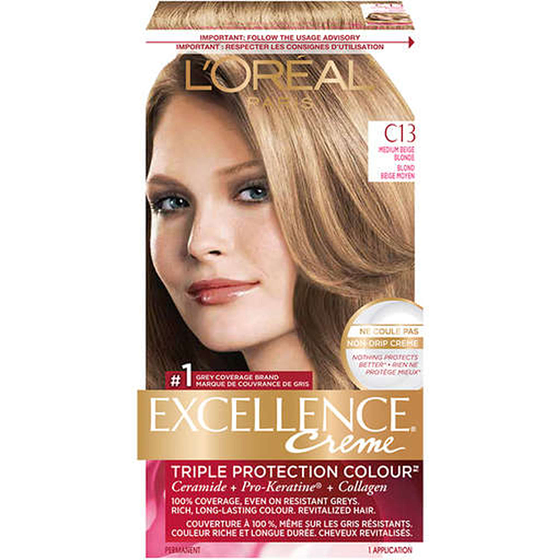 L'Oreal Paris Excellence Crème, C13 Medium Beige Blonde 1 ea, $15.99/1ea