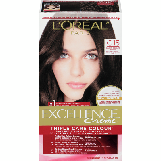 L’Oréal Excellence Crème Coloration Cheveux, Coloration Permanente 1 ea, 15,99 $/1ch
