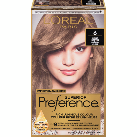 L'Oreal Paris Superior Préférence Permanent Hair Color Light Brown 1 ea, $18.49/1ea