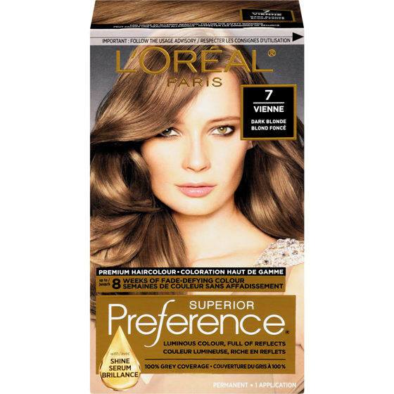 L'Oreal Paris Superior Preference Hair Colour, 7 Vienne 1 ea, $19.49/1ea