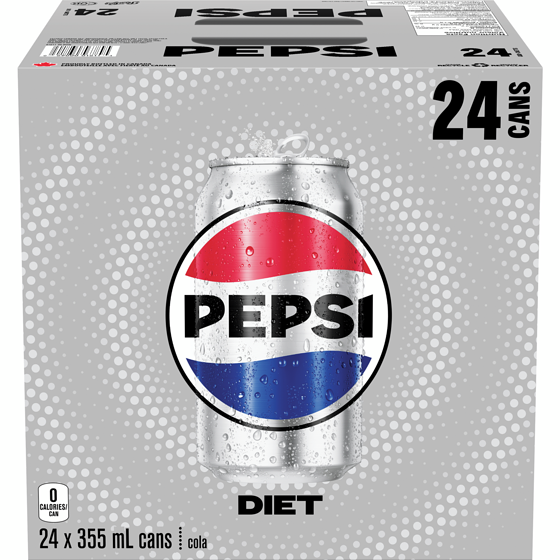 Pepsi Diet Cube Soda 24x355.0 ml, $0.19/100ml
