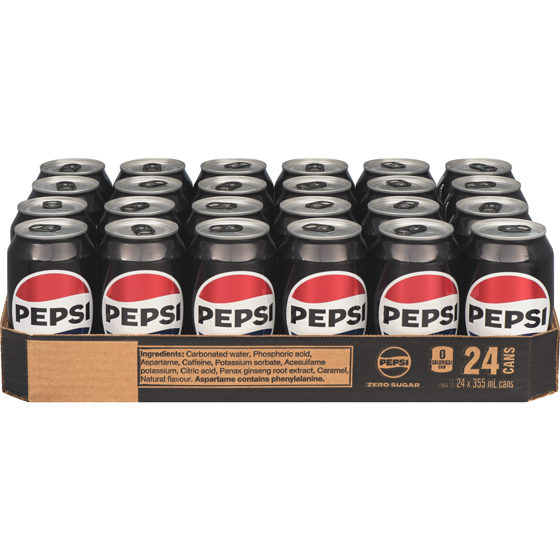 pepsi Pepsi Max Zero Sugar Soda - 24x355.0 ml | Zehrs