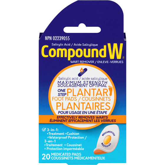Compound W Traitement plus pour les verrues plantaires 20 ea, 1,05 $/1ch