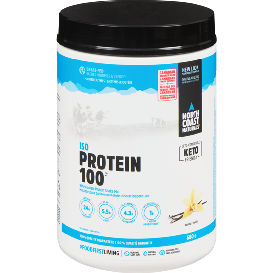 North Coast Naturals 100% ISO Protein, Vanilla 680 g, $7.35/100g