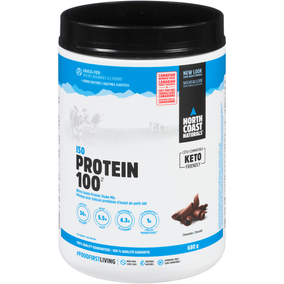 North Coast Naturals Isolat de protéines 100 % chocolat 680 g, 7,35 $/100g