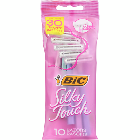 BIC Rasoirs jetables Silky Touch Twin Select 10 ea, 0,45 $/1ch