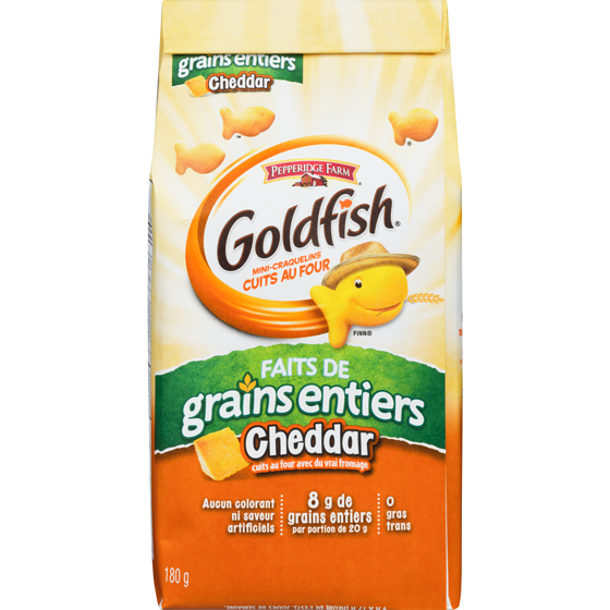 Pepperidge Farm Goldfish faits de grains entiers Cheddar (180 g) 180 g, 1,94 $/100g
