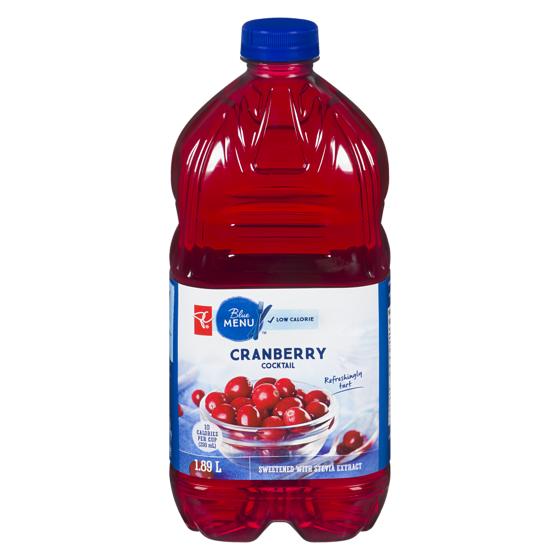 PC Blue Menu Cranberry Cocktail 1.89 l, $0.23/100ml