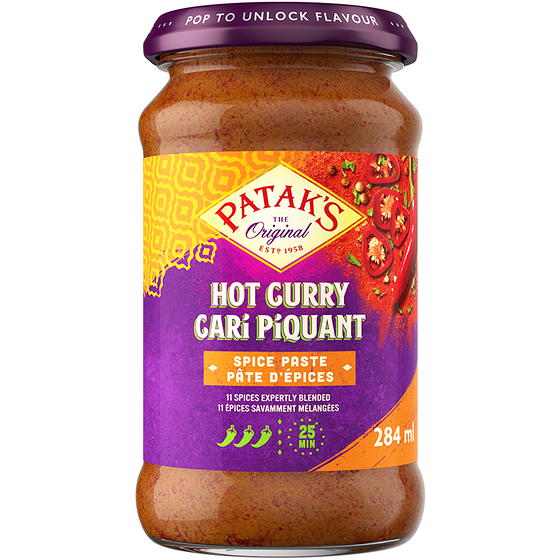 Pataks Hot Curry Paste 284 ml, $2.11/100ml