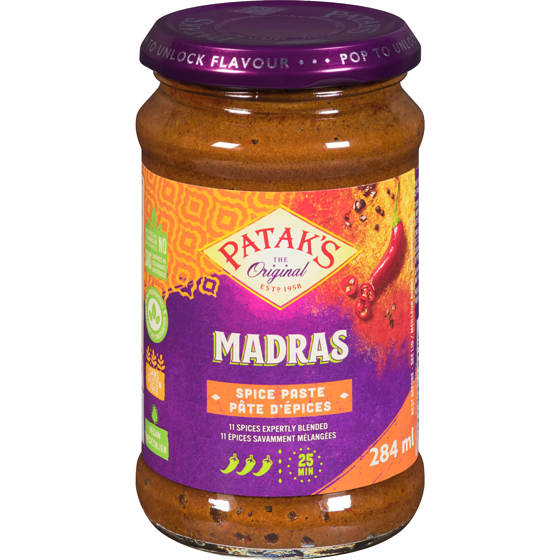 Pataks Madras Curry Paste 284 ml, $2.11/100ml