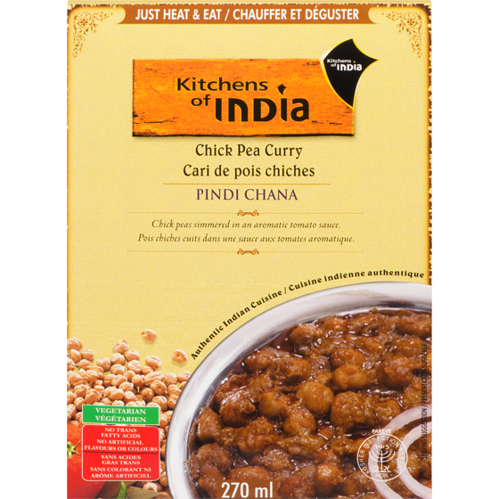 Kitchens of India Cari de pois chiches 270 ml, 2,03 $/100ml