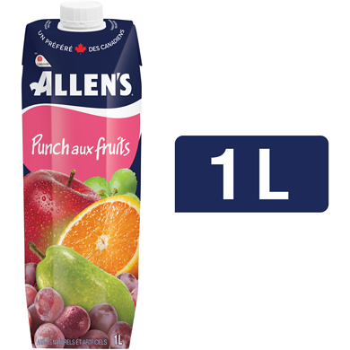 Allen’s Cocktail punch aux fruits 1 l, 0,17 $/100ml