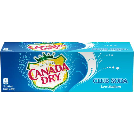 Canada Dry Club Soda 12x355.0 ml, $0.20/100ml