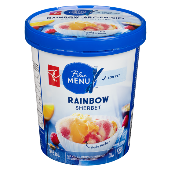 PC Blue Menu Blue Menu Sherbet, Rainbow PC.ca