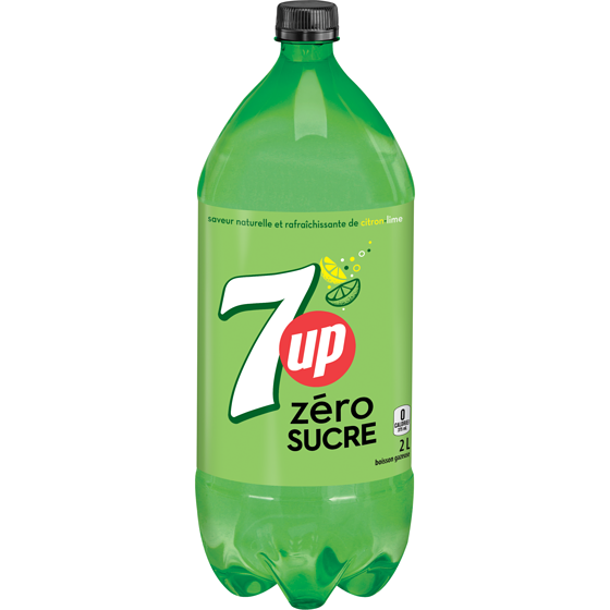 7 UP Zéro boissons gazeuses 2 l, 0,10 $/100ml