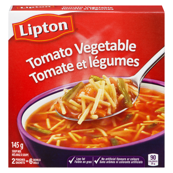 Lipton mélange à soupe Tomate et Légumes 145 g, 1,03 $/100g