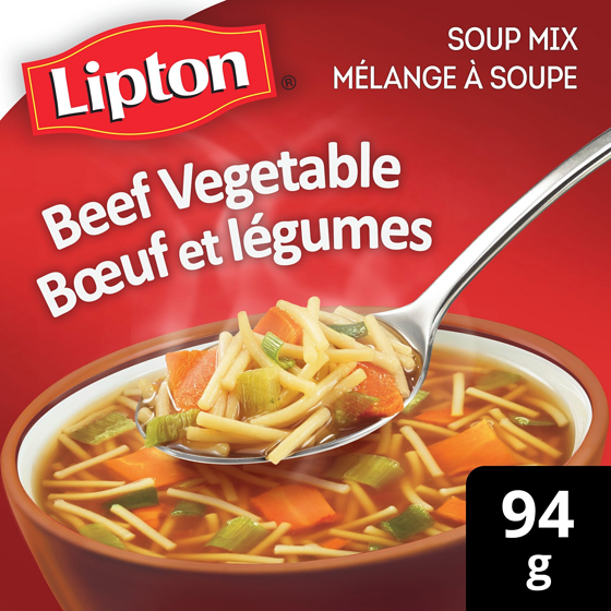 Lipton Dry Soup Mix Broth Beef  94 g, $3.50/100g