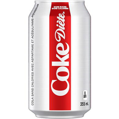 Coca-Cola Cola Diète Cannettes 24x355.0 ml, 0,19 $/100ml
