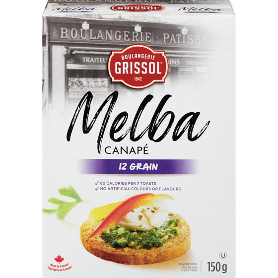 Grissol Melba Canapé 12 Grain 150 g, $2.99/100g