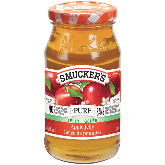 Smuckers Pure Apple Jelly 250 ml, $2.10/100ml