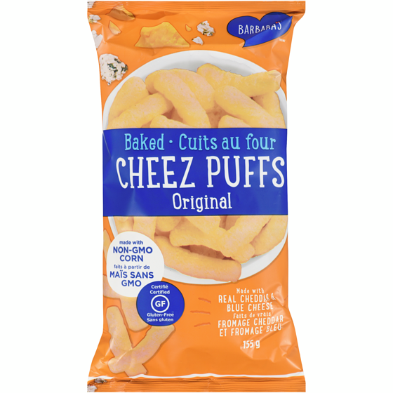 Barbaras Bakery Cheese Puffs, Baked Original 155 g, $2.45/100g
