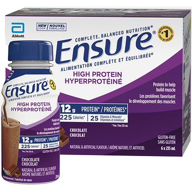 Ensure High Protein, Meal Replacement Shakes, Chocolate 6x235.0 ml, $1.20/100ml