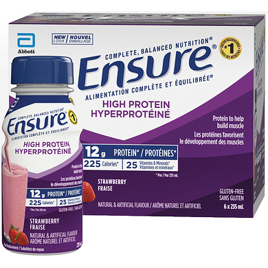 Ensure High Protein, Meal Replacement Shakes, Strawberry 6x235.0 ml, $1.20/100ml