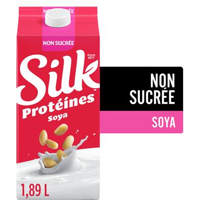 Silk Boisson de soya, non sucrée, sans produits laitiers 1.89 l, 0,24 $/100ml