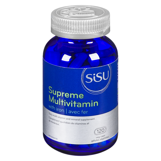 Sisu Veg Caps Supreme Multivitamin With Iron 120 ea, $0.30/1ea