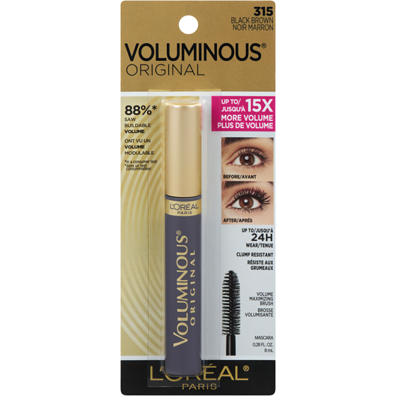 L'Oreal Paris Voluminous Original Bold Volume Building Mascara 315 Black Brown 8 ml 8 ml, $131.13/100ml