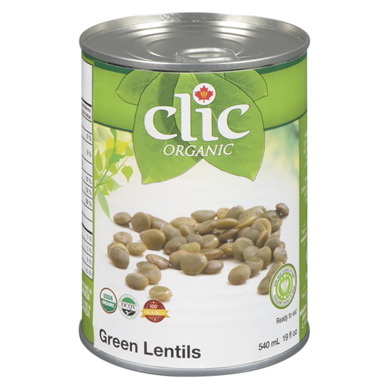Clic Organic Green Lentils 540 ml, $0.70/100ml