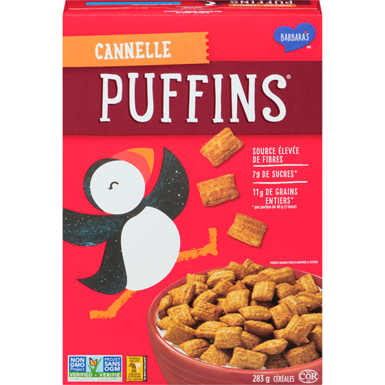 Barbara’s Bakery Céréales Puffins Cannelle de Barbara’s 285 g, 2,28 $/100g