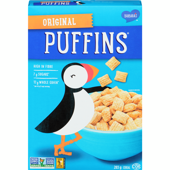 Barbaras Bakery Original Puffins Cereal 285 g, $2.28/100g