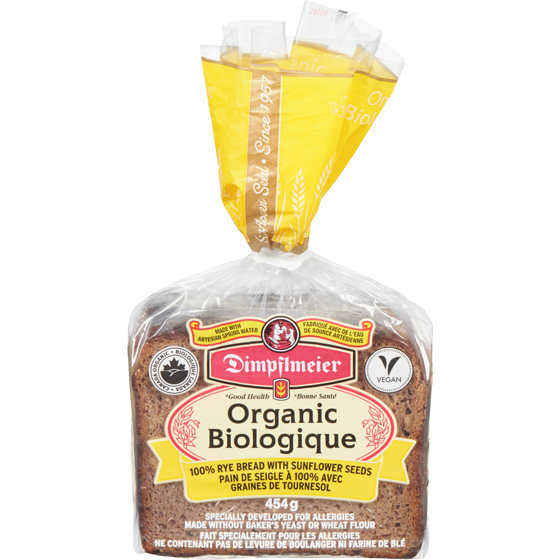 Dimpflmeier Rye Bread With Sunflower Seeds 454 g, $0.99/100g