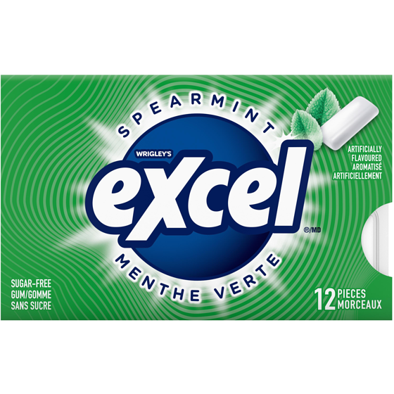 Wrigley's Spearmint Flavoured Sugar Free Chewing Gum, 12 Pieces, 1 Pack 12 ea, $1.99/1ea