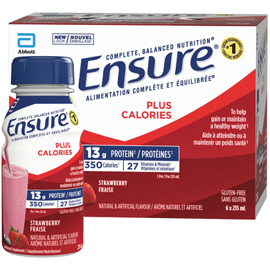 Garantir Plus Calories, Supplément Nutritionnel, Fraise 6x235.0 ml, 0,85 $/100ml