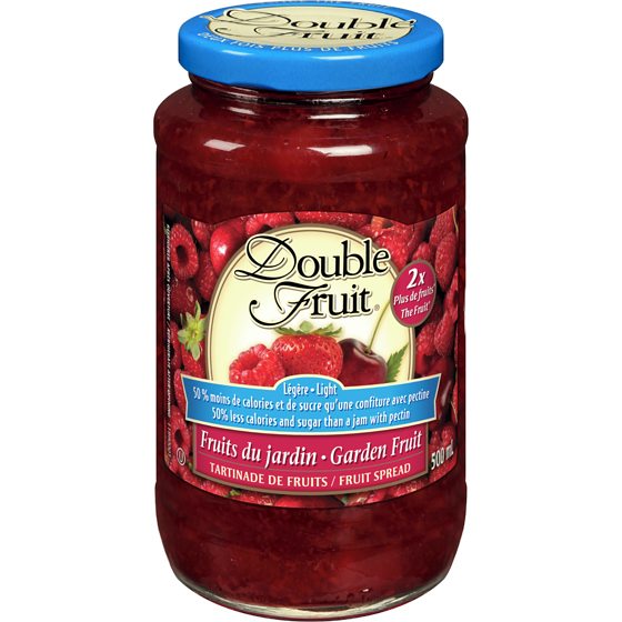 Smuckers Double Fruit Light Garden Fruit Fruit Spread 500 ml, $1.30/100ml