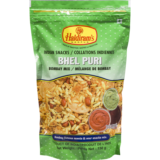 Haldiram’s Bhel Puri 150 g, 1,00 $/100g