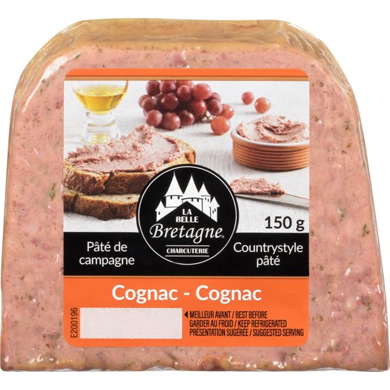 La Belle Bretagne Glazed Countrystyle Pâté, Cognac 150 g, $3.66/100g