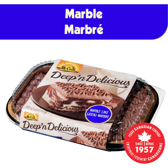 McCain Gâteau marbré Deep’n Deliciousᴹᴰ 510 g, 1,37 $/100g
