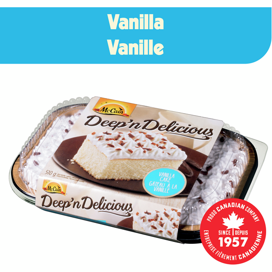 McCain Gâteau à la vanille Deep’n Deliciousᴹᴰ 510 g, 1,08 $/100g