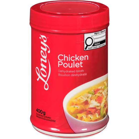 Loney's Dehydrated Chicken Broth 400 g, $1.25/100g