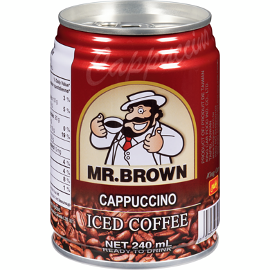 Mr Brown Iced Coffee, Cappuccino 240 ml, $0.75/100ml