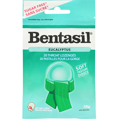 Bentasil Throat Lozenges, Eucalyptus 20 ea, $0.22/1ea