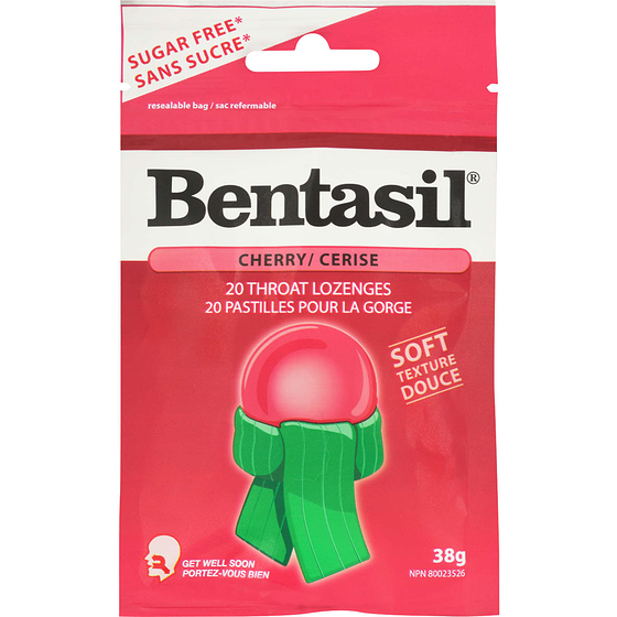 Bentasil Cherry Lozenges 20 ea, $0.24/1ea