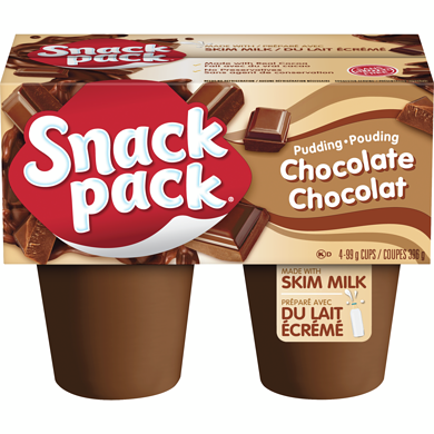 Snackpack Pouding au chocolat Snack Pack 4x99.0 g, 0,83 $/100g