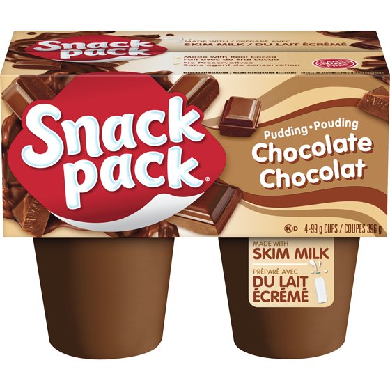 Snackpack Pouding au chocolat Snack Pack 4x99.0 g, 0,83 $/100g