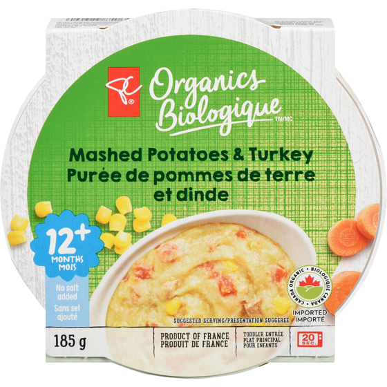 Repas purée de pommes de terre et dinde PC Biologique